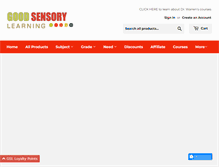 Tablet Screenshot of goodsensorylearning.com